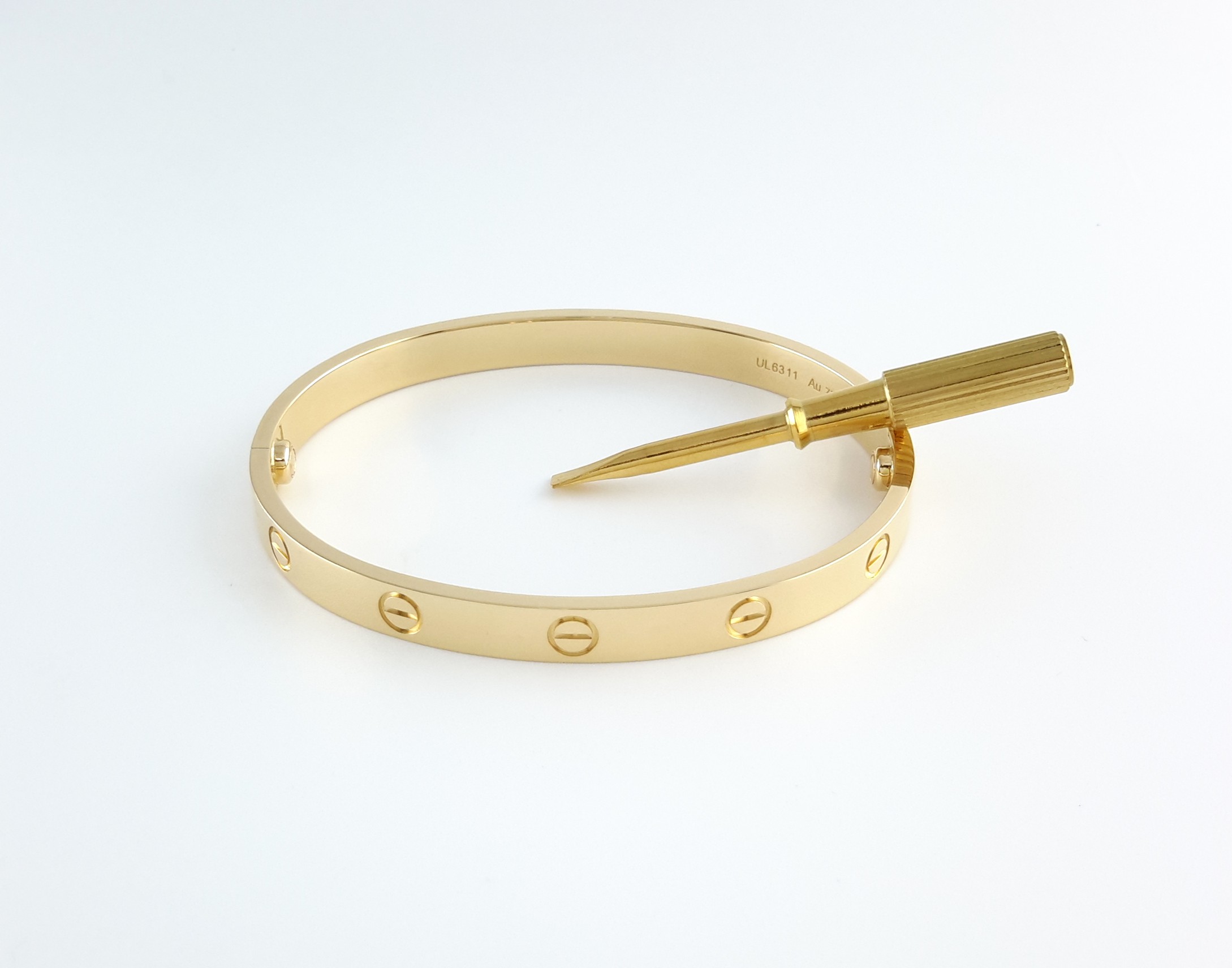CARTIER LOVE 18KY BRACELET SIZE 18 CARTIER LOVE 18KY BRACELET SIZE 18 - Image 1