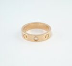 CARTIER LOVE 1 DIA 18KR RING SIZE 47