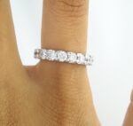 1.50CT DIA PLAT HALF-ETERNITY RING - Image 5