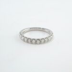 DIA PLAT HALF-ETERNITY RING