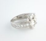 14K WG DIAMOND RETRO RING - Image 4